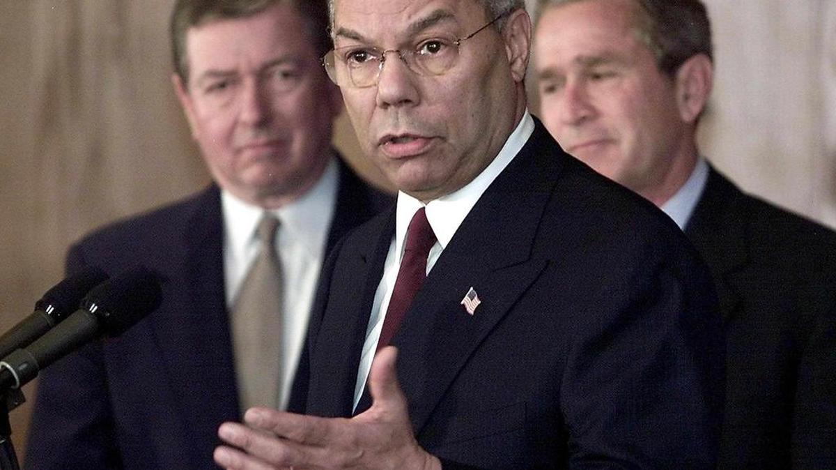 Colin Powell fue secretario de Estado con el presidente George W Bush, entre el 2001 y el 2005.