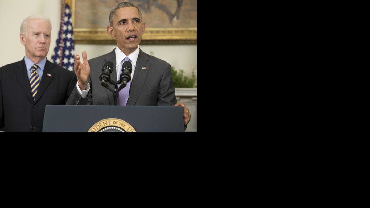 <cutline_leadin>El presidente</cutline_leadin> Obama ofrece un pronunciamiento junto al vicepresidente Joe Biden, el miércoles, en la Casa Blanca. Obama pidió al Congreso aprobar su propuesta para uso de la fuerza militar contra el grupo yihadista Estado Islámico.<252>