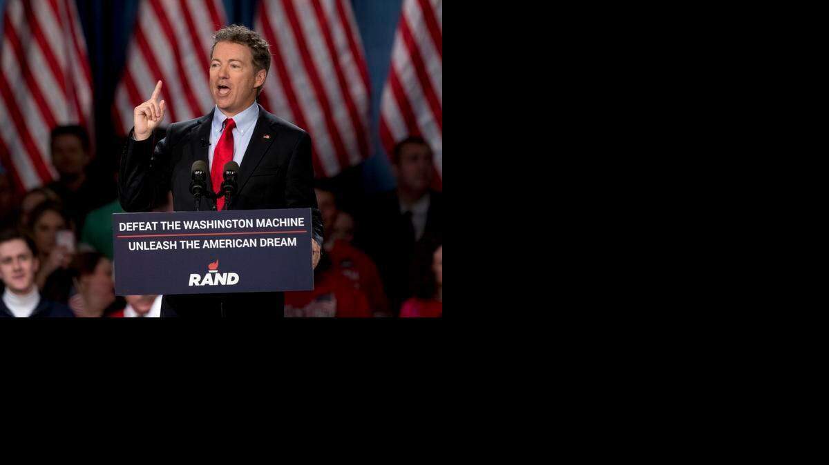 
El senador Rand Paul, un conservador “libertario” y precursor del Tea Party, se convirtió este martes en el segundo republicano en lanzarse a la carrera presidencia. 
