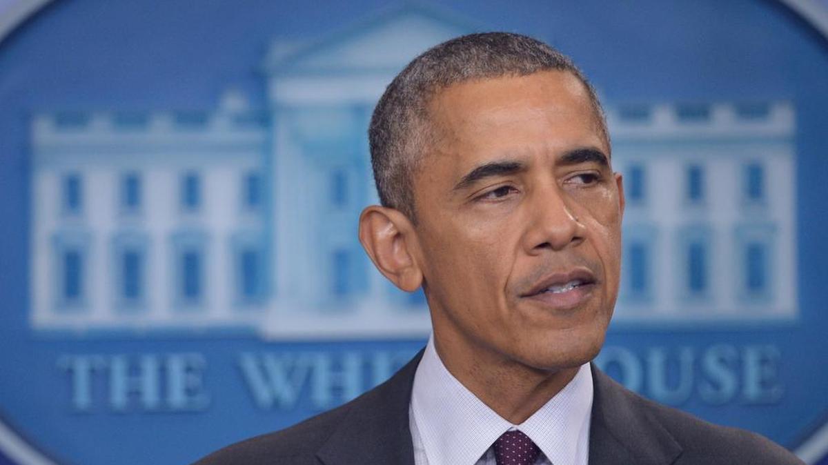 
El presidente Barack Obama da declaraciones relacionadas a la masacre en Oregon, el jueves 1ro de octubre, en la Casa Blanca.
