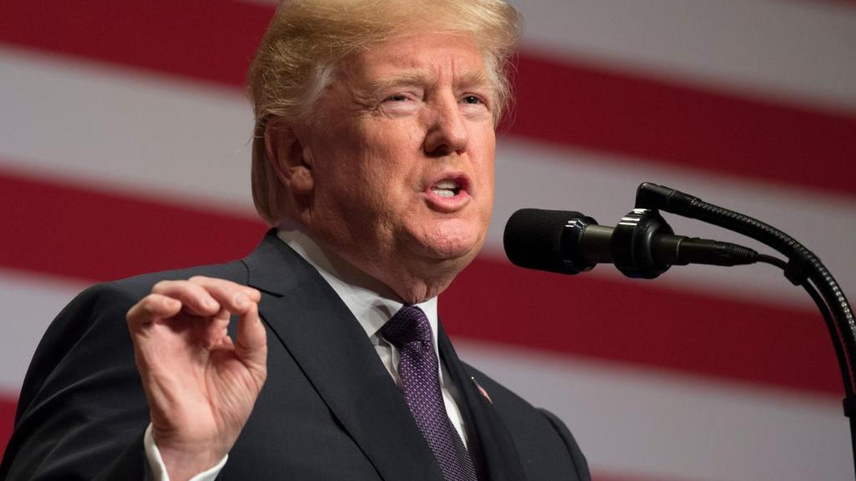 El presidente de Estados Unidos, Donald Trump, en un evento el 18 de diciembre de 2017.
