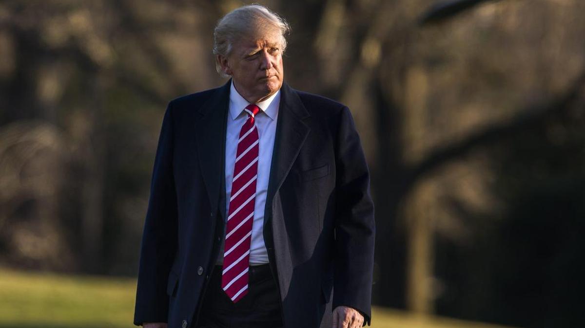 El presidente de Estados Unidos, Donald J. Trump, regresa el lunes 6 de febrero de 2017, a La Casa Blanca, en Washington.
