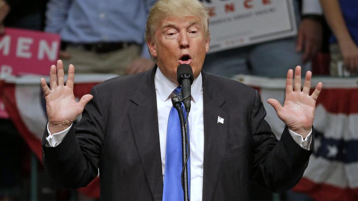 El candidato republicano Donald Trump