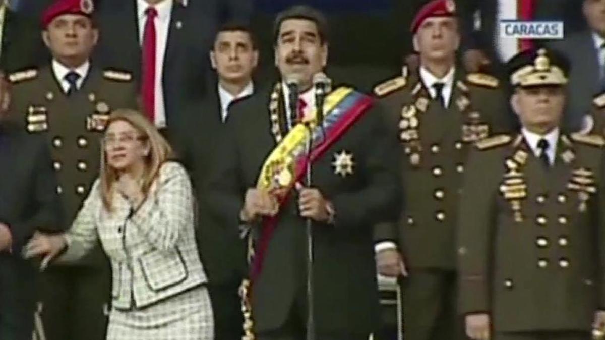 Imagen del atentado contra Nicolás Maduro el 4 de agosto pasado.