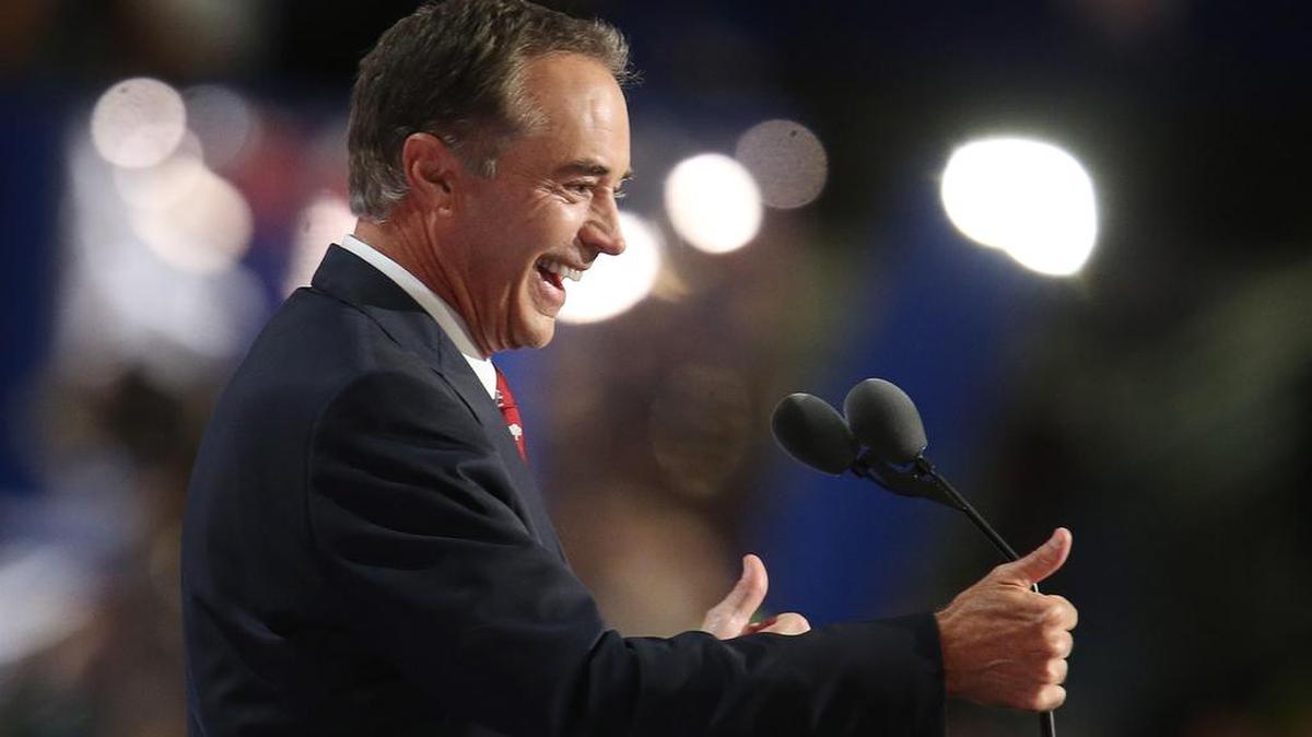 Christopher Collins, representante fedreral republicano por Nueva York, durante la Convención Nacional Republicana en el Quicken Loans de Cleveland, Ohio, el 19 de julio del 2016.