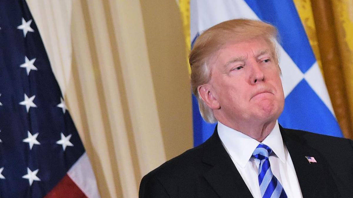 El presidente estadounidense Donald Trump durante las celebraciones del Día de la Independencia griega en la Casa Blanca en Washington, Estados Unidos el 24 de marzo de 2017.