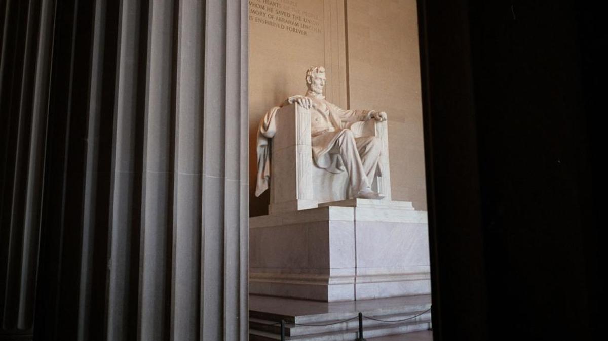El Lincoln Memorial en Washington, DC, en foto de archivo.