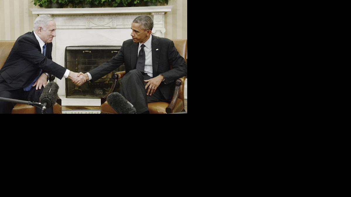
El Primer Ministro israelí, Benjamin Netanyahu y el presidente estadounidense Barack Obama durante su encuentro en la Casa Blanca, Washington, este miércoles.
