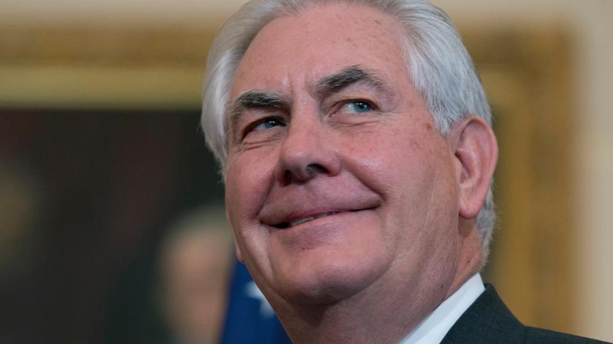 El secretario de Estado norteamericano Rex Tillerson en el Departamento de Estado en Washington el 10 de febrero.