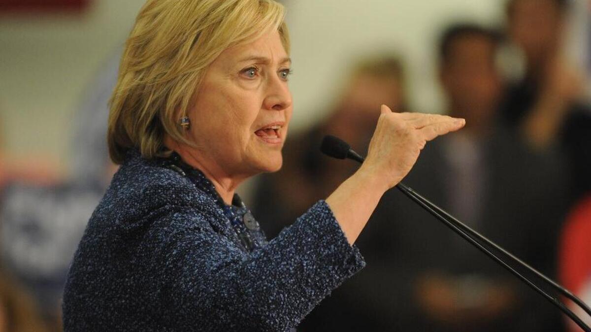 La candidata demócrata a la presidencia de los Estados Unidos, Hillary Clinton.