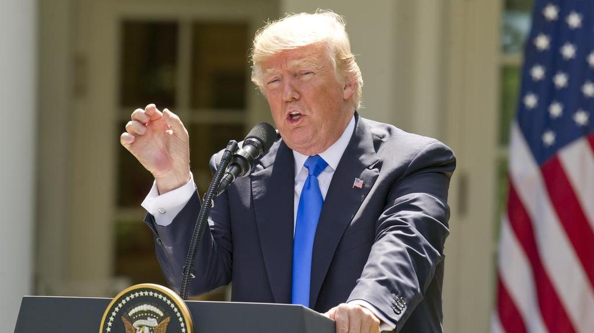 El presidente Donald Trump en la Casa Blanca, el viernes 9 de junio de 2017.