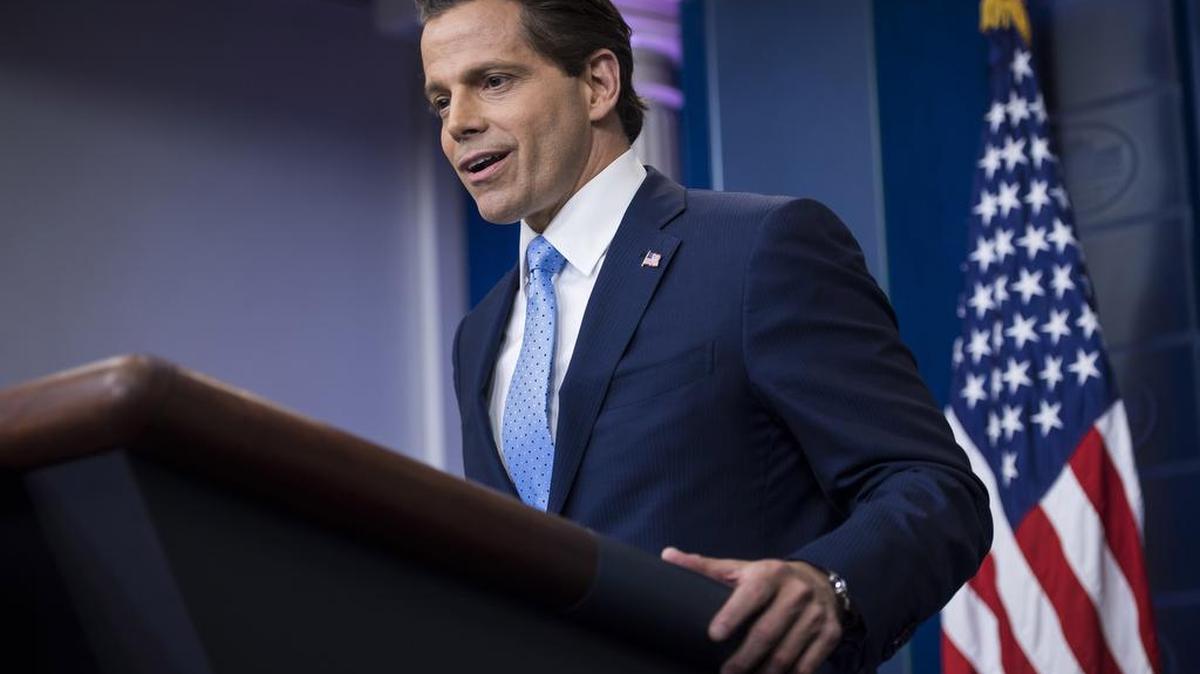 Anthony Scaramucci, el nuevo director de Comunicaciones de la Casa Blanca, durante una conferencia de prensa el viernes 21 de julio de 2017.