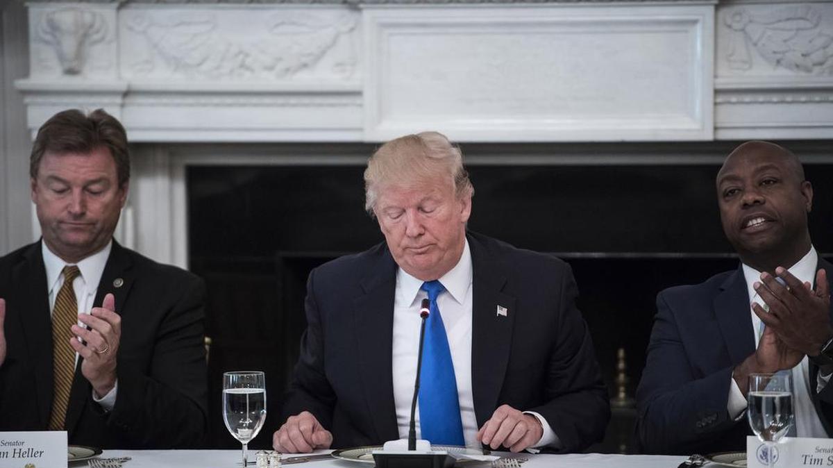 El presidente Donald Trump durante una reunión en la Casa Blanca.
