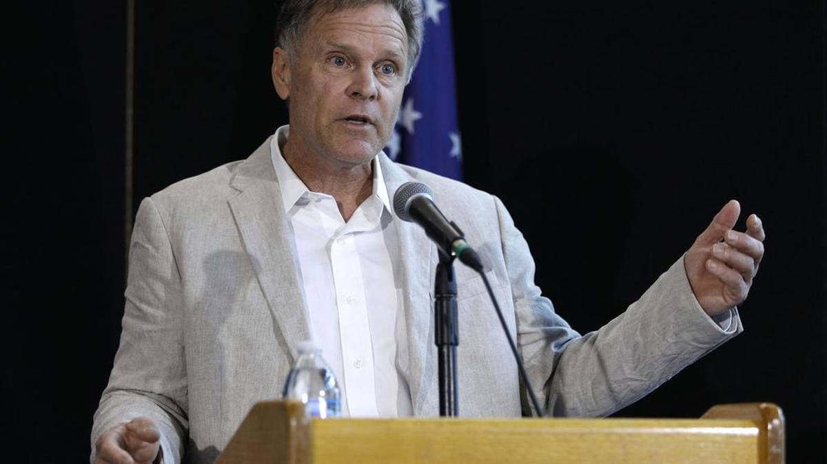 Fred Warmbier, padre de Otto Warmbier, durante una rueda de prensa el jueves en Wyoming, Ohio.
