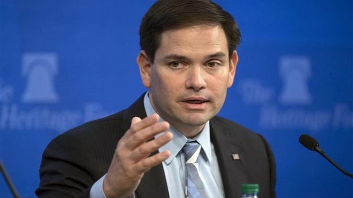 El precandidato republicano Marco Rubio. 
