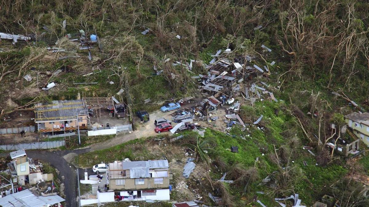 Imagen cedida por el Departamento de Seguridad Nacional que muestra los daños tras el paso del huracán María en Puerto Rico, el 23 de septiembre del 2017.