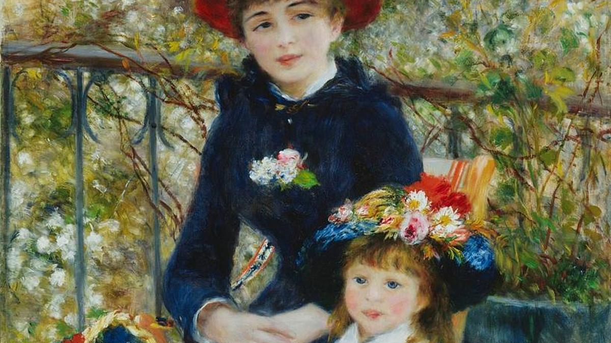 Esta imagen recibida por AFP del Instituto de Arte de Chicago el 23 de octubre de 2017, muestra el Pierre Auguste Renoir, pintura francesa, 1841-1919, Two Sisters (En la terraza), óleo sobre lienzo, de 1881 en el Instituto de Arte de Chicago en Chicago, Illinois. El Instituto de Arte de Chicago está poniendo en duda la afirmación del presidente Donald Trump de poseer un Renoir original, que revela haber sido propietario de la pintura impresionista en cuestión durante los últimos 84 años. El museo de Chicago menciona que el Renoir fue donado en 1933 por un coleccionista de arte local, que lo compró a un comerciante de arte de París, que a su vez lo había comprado al propio artista en 1881 por 1,500 francos. El Sr. y la Sra. Lewis Larned Coburn Memorial Collection donaron la pintura.