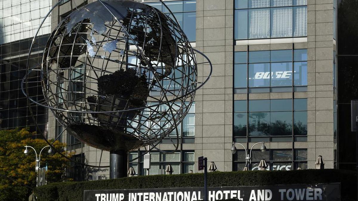 Trump International Hotel y Tower en Columbus Circle en la ciudad de Nueva York, Nueva York.
