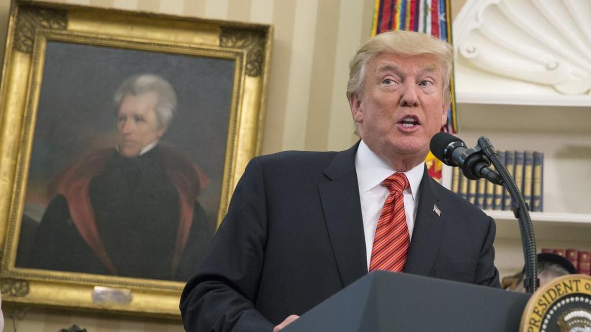 El presidente Donald J. Trump en la Casa Blanca el 21 de julio de 2017 en Washington, DC.