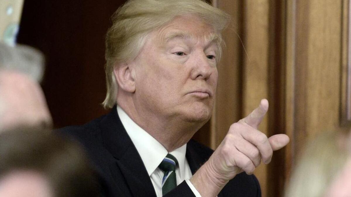 El presidente Donald J. Trump en el evento Friends of Ireland Luncheon en el Capitolio en Washington, D.C., el jueves 16 de marzo del 2017.