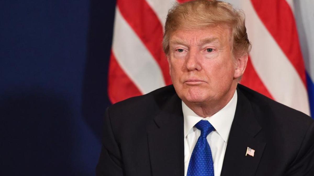 El presidente de EEUU, Donald Trump, aparece en una reunión bilateral con el primer ministro de Israel en el marco de la reunión anual del Foro Económico Mundial (FEM) en Davos, este de Suiza, el 25 de enero de 2018.