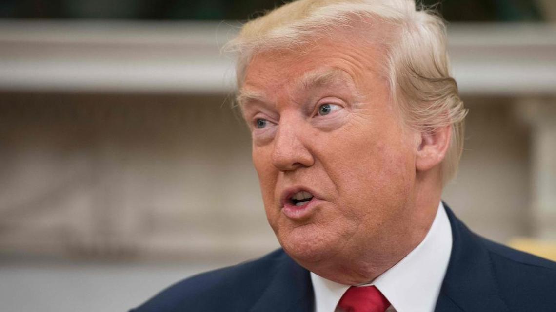 El presidente estadounidense Donald Trump en el Despacho Oval de la Casa Blanca en Washington, Estados Unidos el 31 de julio de 2017.