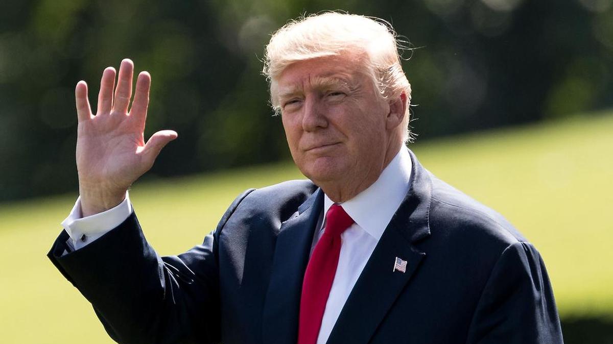 El presidente Donald Trump en la Casa Blanca el 4 de agosto de 2017.