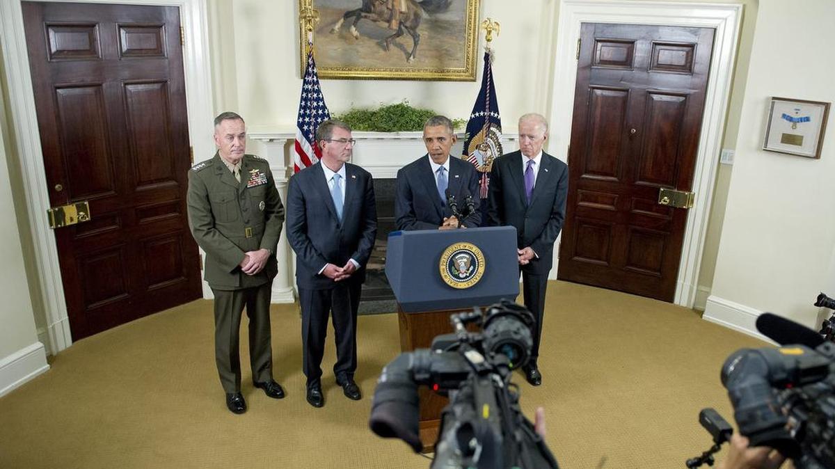 
El presidente estadounidense, Barack Obama, anuncia en la Casa Blanca de Washington, el jueves, un nuevo plan para mantener a 5,500 soldados en Afganistán más allá del final de su mandato.
