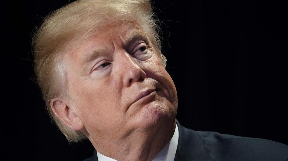 El presidente de los Estados Unidos, Donald Trump, habla durante el Desayuno Nacional de Oración en un hotel en Washington, DC el 8 de febrero de 2018.