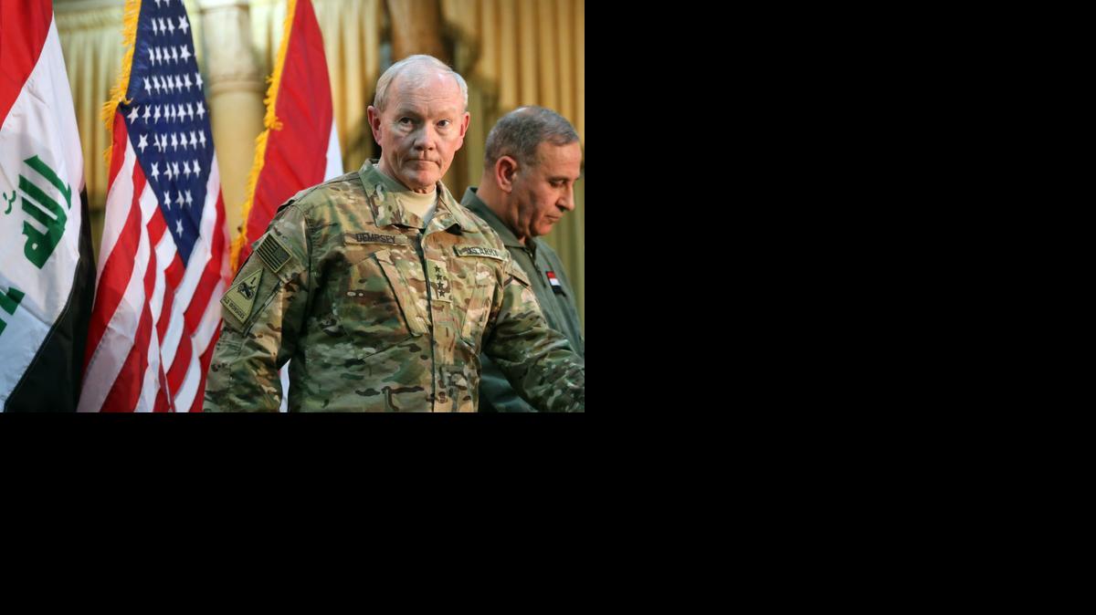 
El general Martin Dempsey, máximo jefe militar de las Fuerzas Armadas, llegó el lunes a Bagdad, días después de que las tropas iraquíes lanzaran la mayor ofensiva contra el Estado Islámico (EI).
