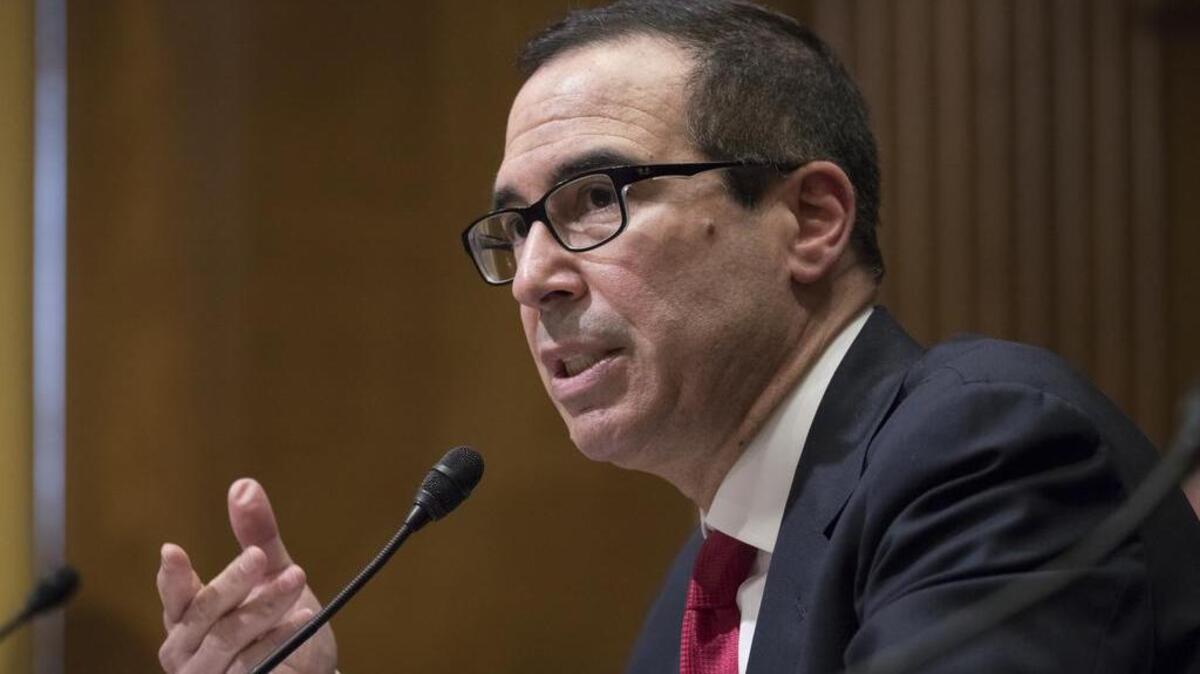El nominado para dirigir el Tesoro por el presidente electo Donald Trump, Steven Mnuchin.