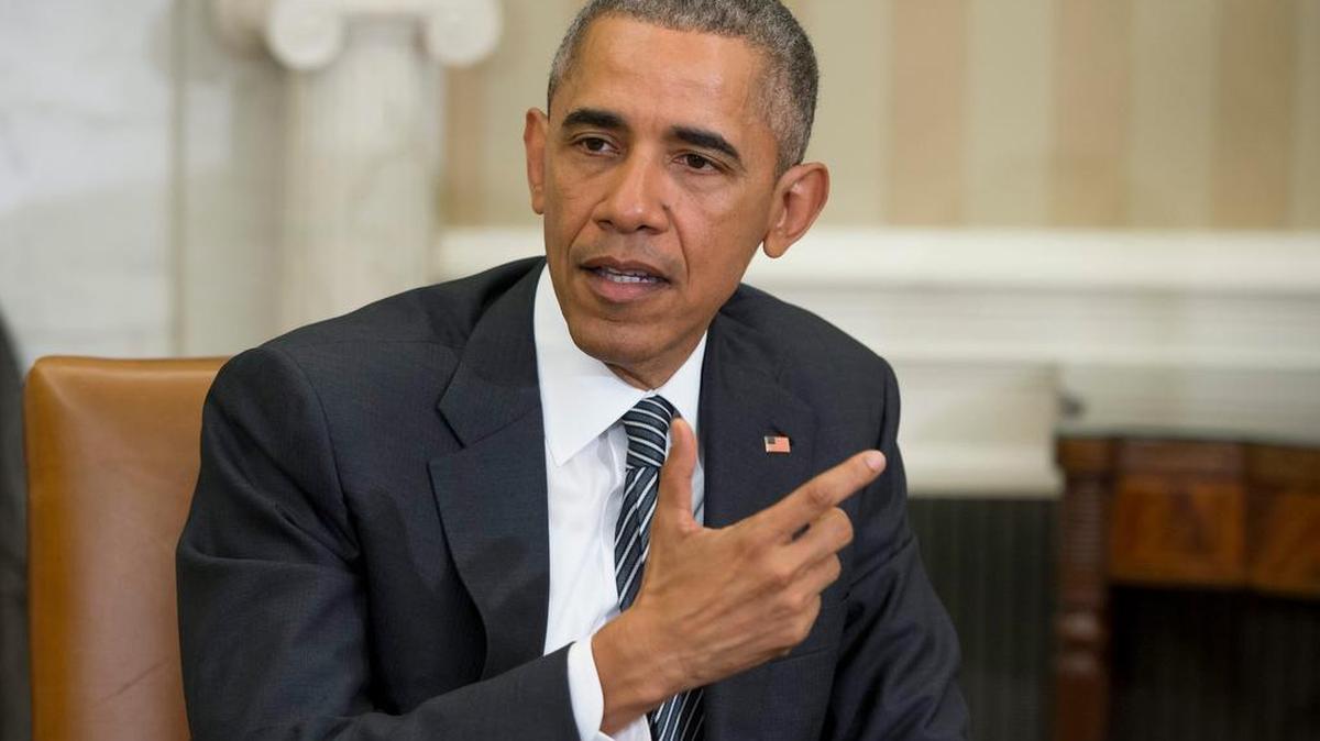 El presidente de Estados Unidos, Barack Obama, en una rueda de prensa el viernes sobre el tema del virus del zika en el Despacho Oval de la Casa Blanca en Washington.