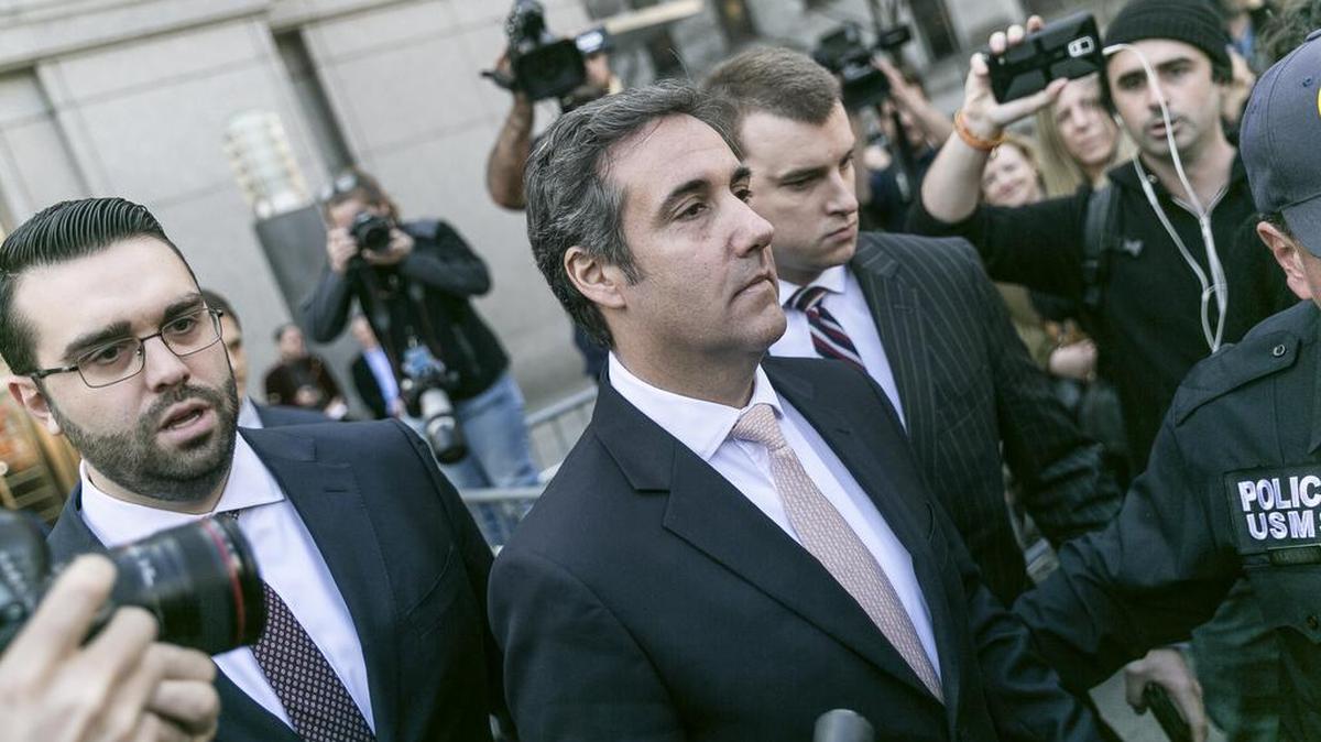Michael Cohen, el ex abogado personal del presidente Donald Trump, sale de la corte federal en Nueva York el 26 de abril de 2018. 