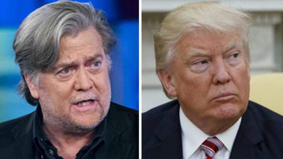 Steve Bannon, Donald Trump.