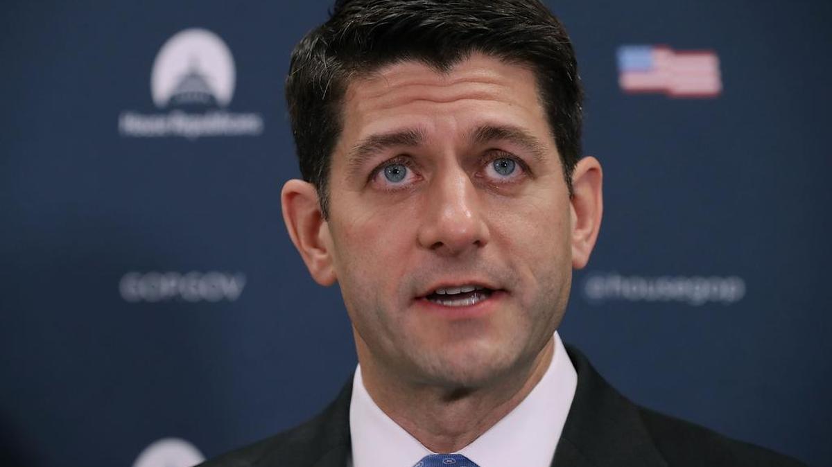 El presidente de la Cámara de Representantes, Paul Ryan.