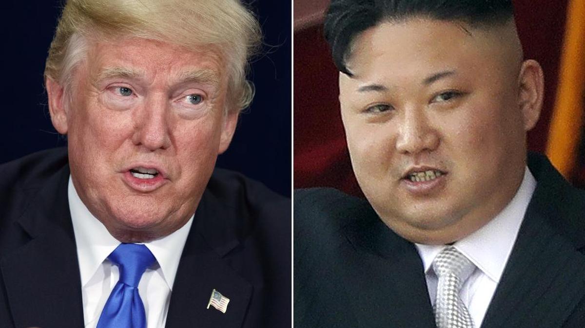 El presidente Donald Trump y el líder de Corea del Norte, Kim Jong Un.