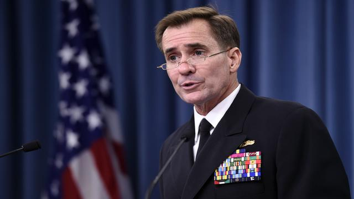 El contraalmirante y secretario de prensa del Pentágono, John Kirby. 