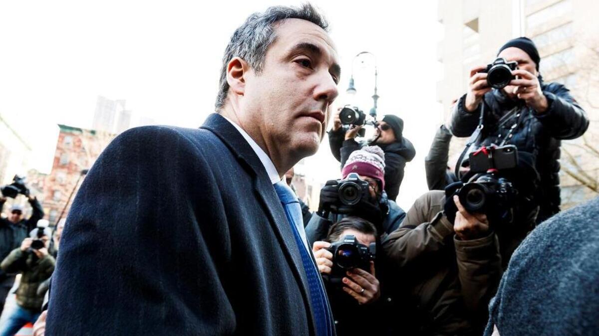 El ex abogado personal de Donald Trump, Michael Cohen, a su llegada al Tribunal Federal de Estados Unidos en Nueva York el 12 de diciembre de 2018.