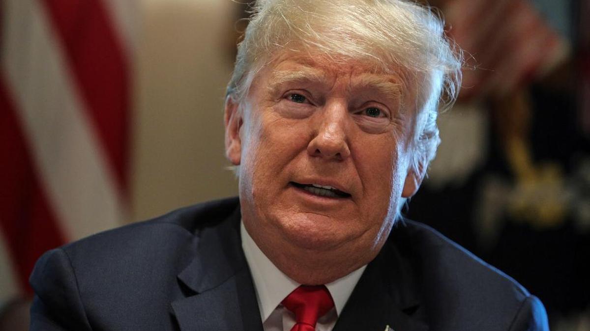 El presidente estadounidense, Donald Trump, habla durante una reunión de su gabinete en la Casa Blanca, Washington D.C (Estados Unidos) el 16 de agosto del 2018.