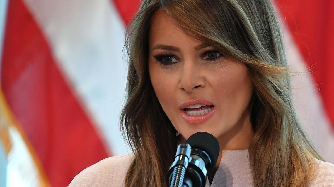 In this file photo, first lady Melania Trump was at the United Nations in New York in September 2018.