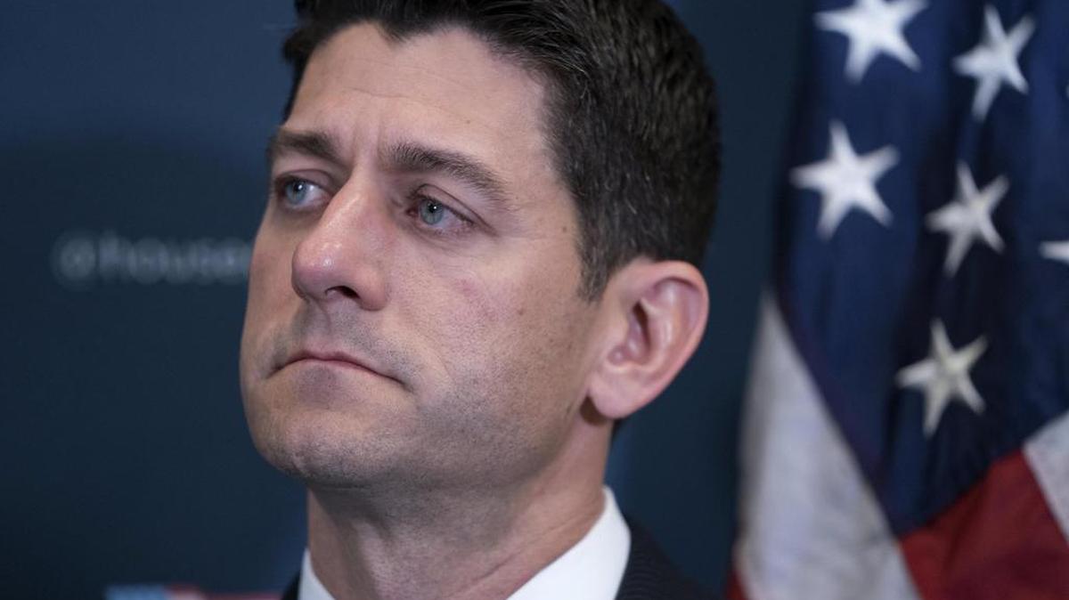 El presidente de la Cámara de Representantes, Paul Ryan durante una rueda de prensa celebrada en Washington, Estados Unidos el 8 de junio de 2017.