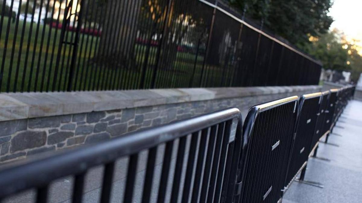 La cerca de la zona norte de la Casa Blanca en Washington.