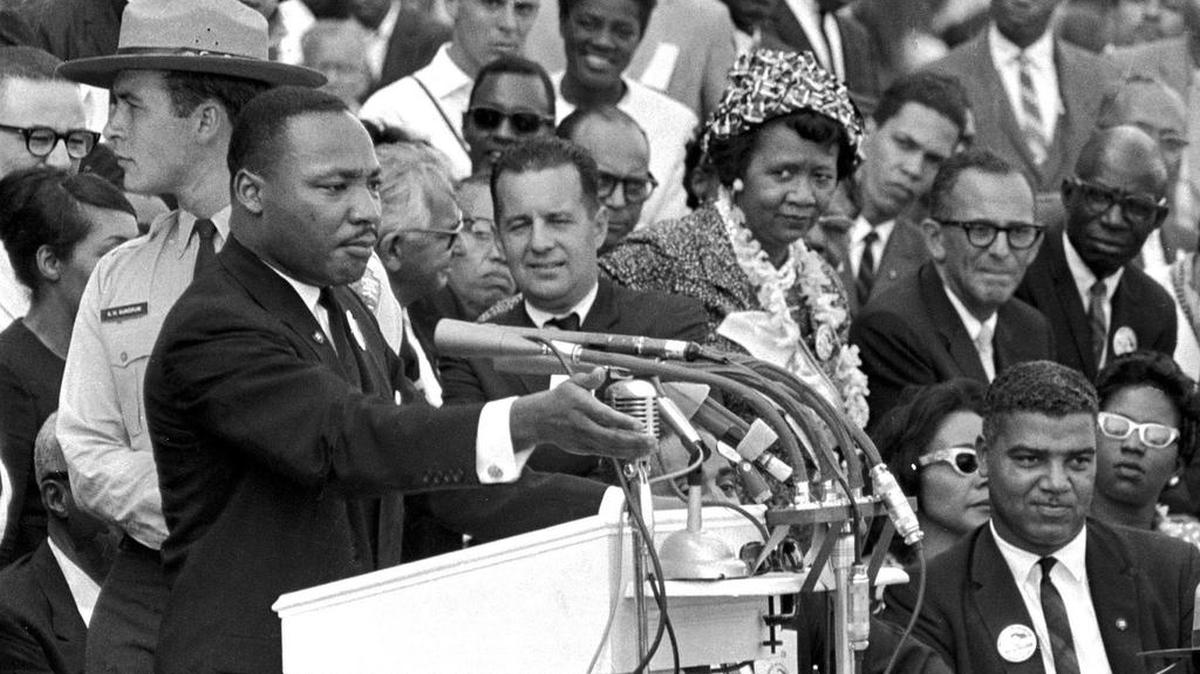En esta foto de archivo del 28 de agosto de 1963, el reverendo Dr. Martin Luther King Jr., pronuncia su discurso "I Have a Dream" (Tengo un sueño) en Washington, D.C. King ganó el Premio Nobel de la Paz en 1964 por su liderazgo en el movimiento estadounidense por los derechos civiles y por defender la no violencia.