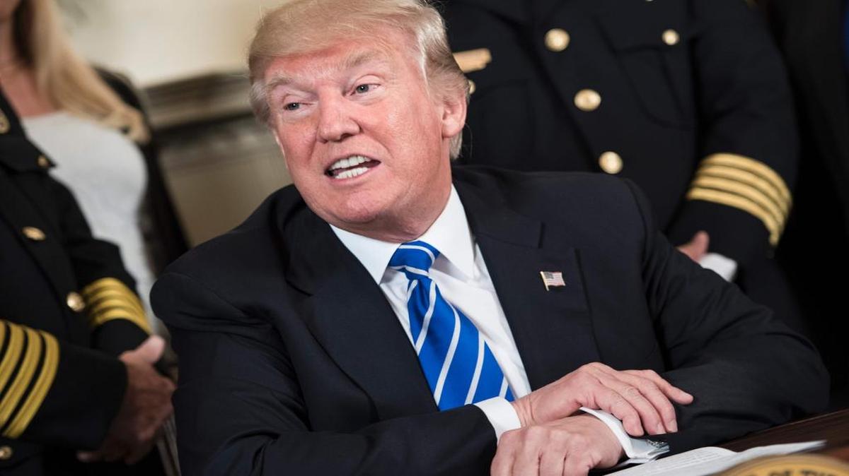 El presidente Donald Trump el 2 de junio de 2017.