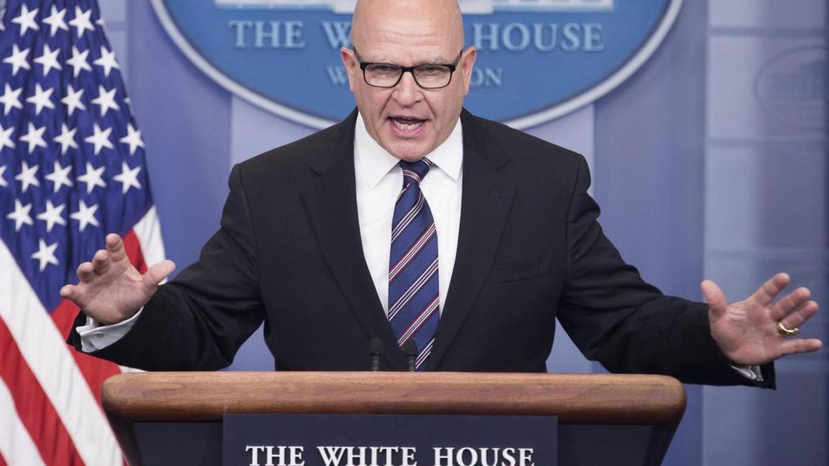 El principal asesor de seguridad nacional de la Casa Blanca, el teniente general H.R. McMaster, durante una rueda de prensa en la Casa Blanca en Washington, Estados Unidos, el 16 de mayo de 2017.
