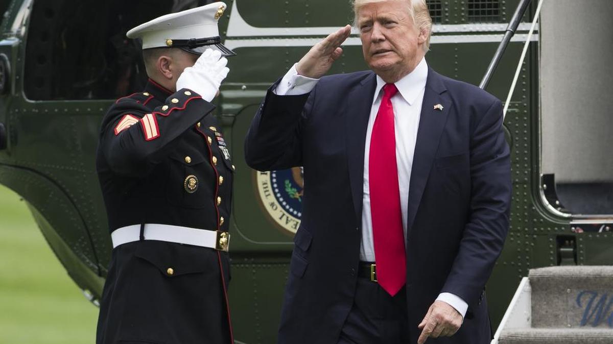 El presidente Donald Trump en la Casa Blanca en Washington, DC, el 16 de junio de 2017.