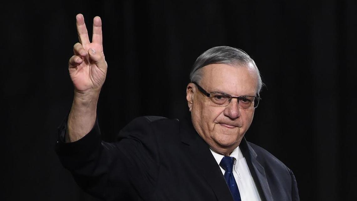 Esta foto de archivo tomada el 4 de octubre de 2016 muestra al Sheriff Joe Arpaio.