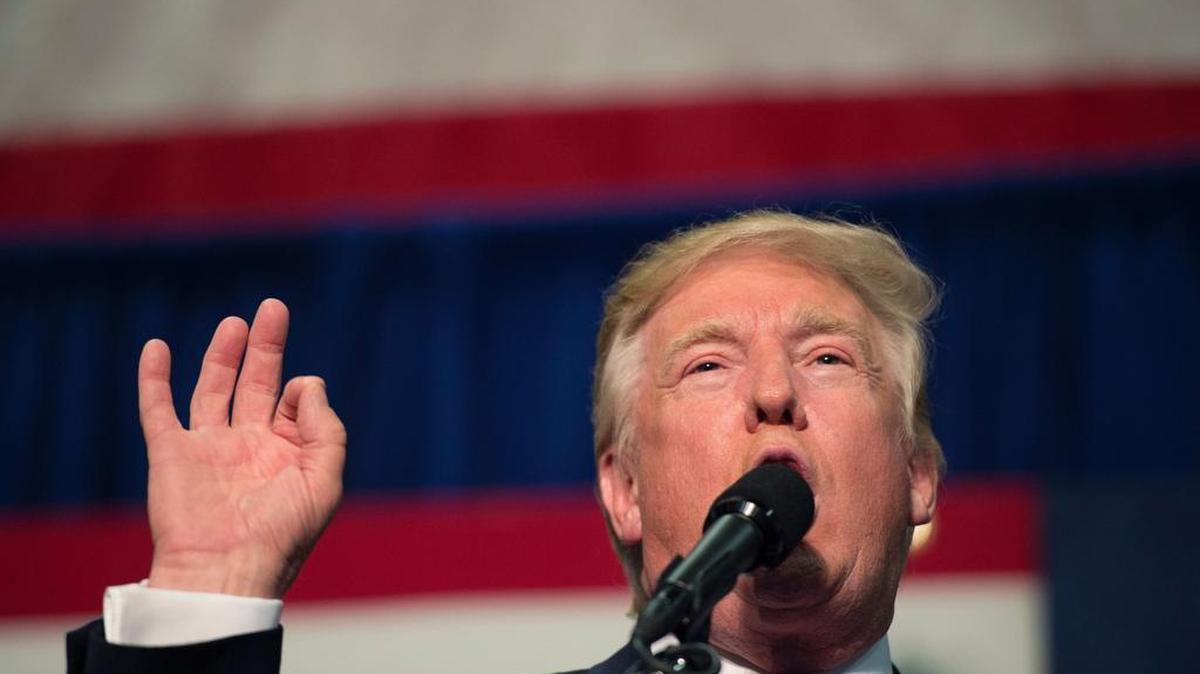 El candidato republicano a la presidencia, Donald Trump, durante un acto de campaña en Fredericksburg, Virginia, el 20 de agosto del 2016.