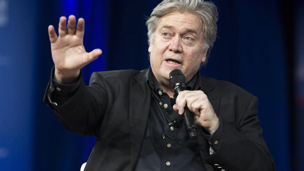 Steve Bannon habla en la Conferencia de Acción Política Conservadora en National Harbor, Maryland, el 23 de febrero del 2017.