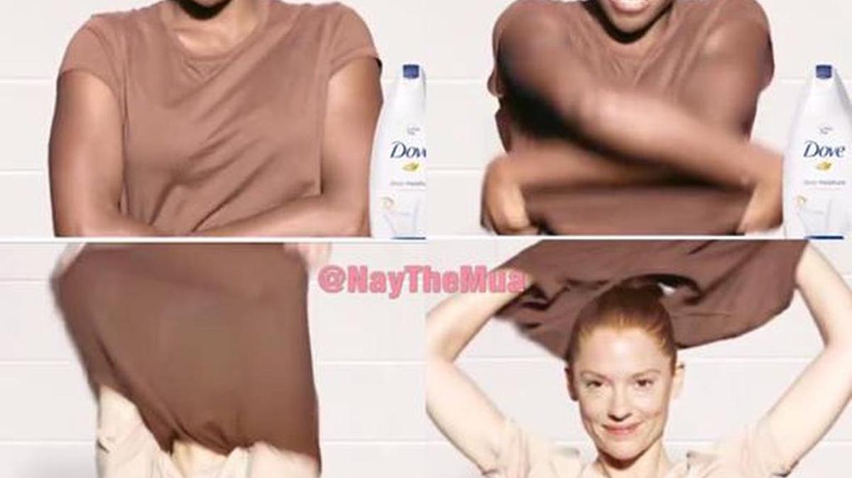 El anuncio de Dove criticado por ser racista y que fue retirado de las redes sociales un día después de su promoción.